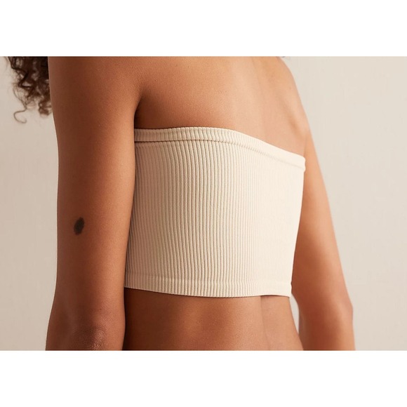 Free People Intimately Women's Adrienne Bandeau Tube Top - Almond Flower - XS/S - Picture 2 of 2